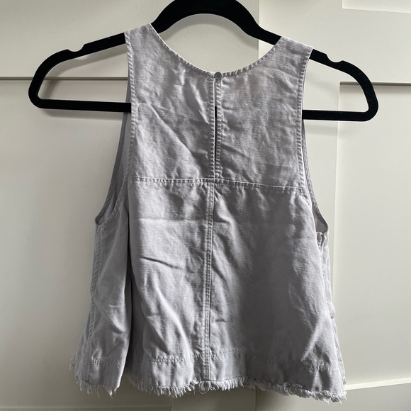 Aritzia Wilfred linen frayed hem sleeveless top - Picture 4 of 6